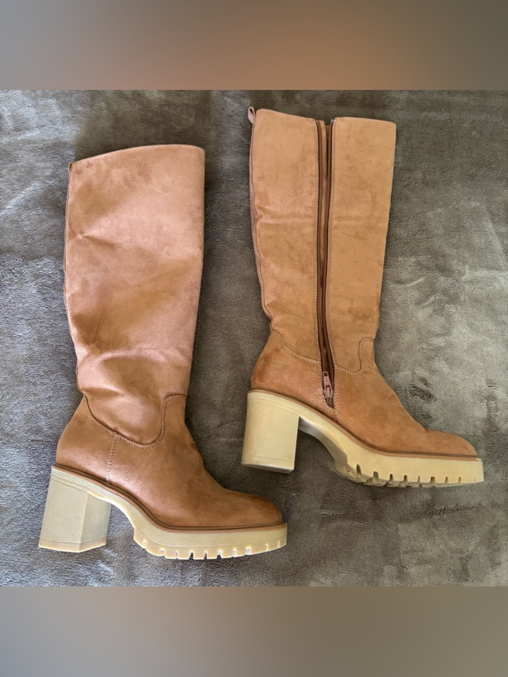 Women's Tall Chunky Heel Boots